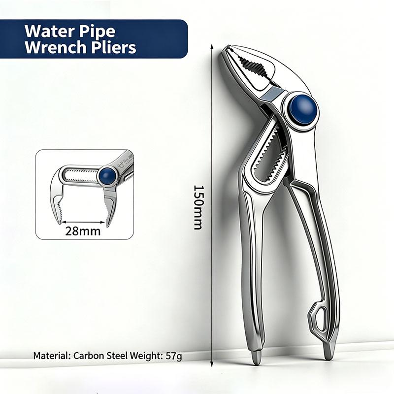 Fast Adjustable Mini Groove Joint Pliers 4 Inch Push Lock V Jaw for Tight Spaces Multi Surface Grip Compact Slip Joint Pliers