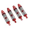 Front Rear Shock Absorbers Aluminum Alloy Front Rear Shock Damper for Traxxas Latrax Teton 1 18 RC Car Red