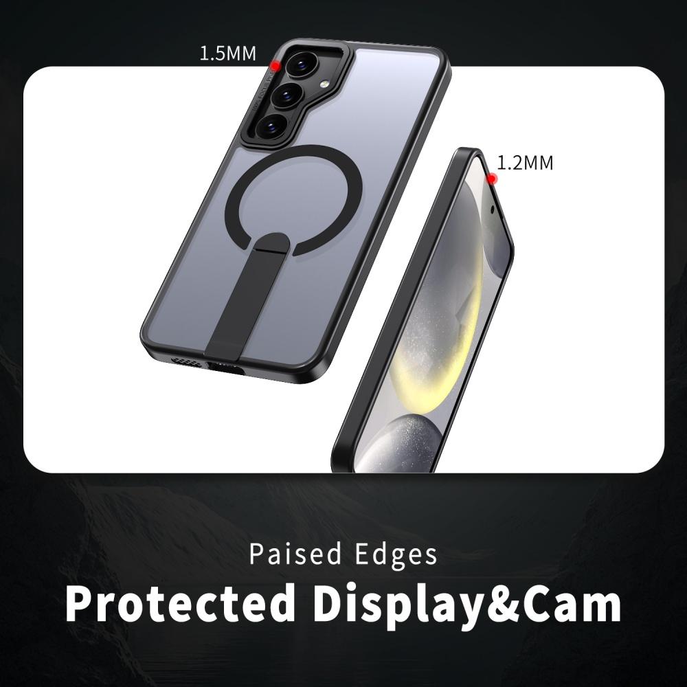 Für Magsafe kabelloser magnetischer Lade-Ständer Handyhülle für Samsung S26 Ultra S25 Edge S24 S23 Plus S24 FE Halter Klare Hülle
