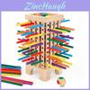 Wooden Montessori Puzzle Board Game With 42 Colorful Sticks For Kids Educational Play