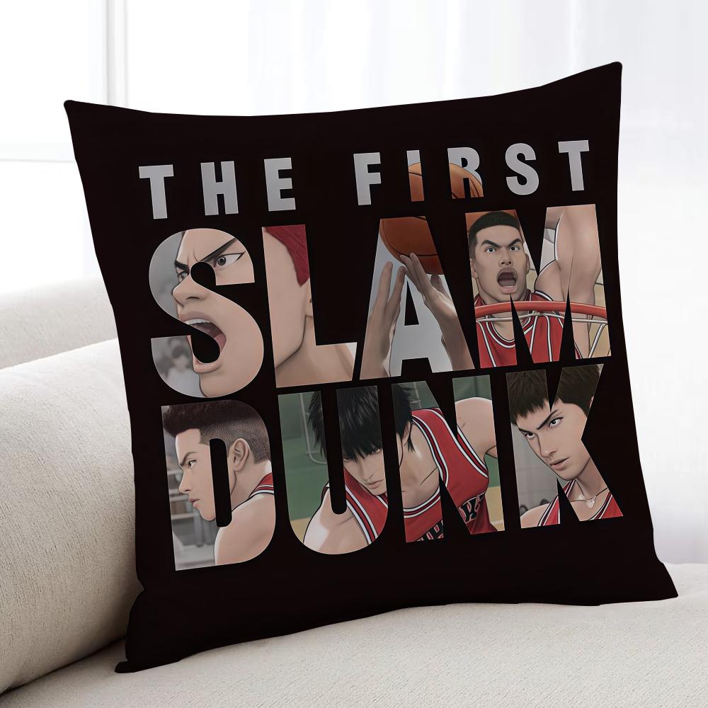 

S-Slam D-Dunk-ES Anime cushion cover Home Bedding Sofa living Room pillowcase Simple Soft Skin Cushion Cover Party Gift 12x12Inch