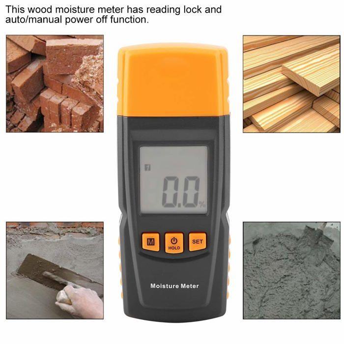 Humidimètre en bois numérique portable de testeur d'humidité pour l'extérieur pour les arbres pour la ferme