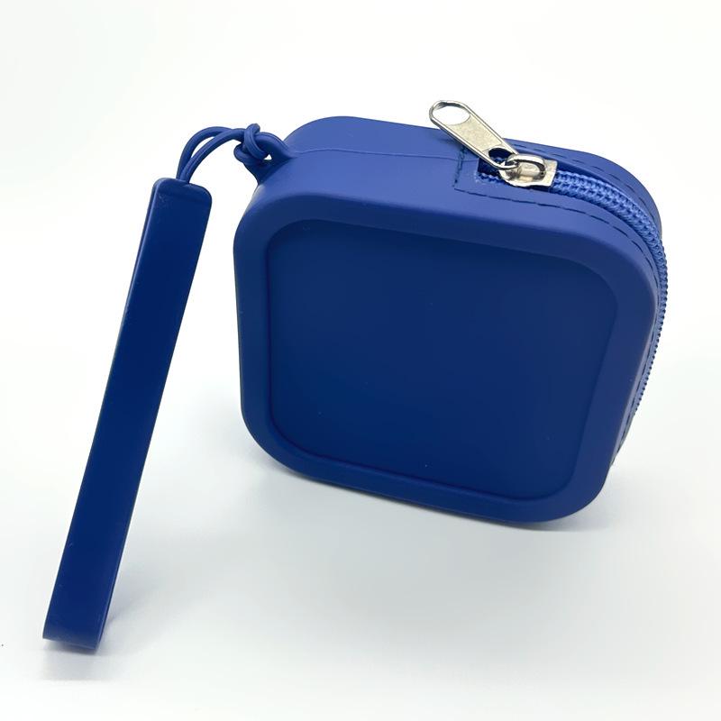 Populární multifunkční silikonové pouzdro na zip na mince, rtěnku, karty, klíče a sluchátka