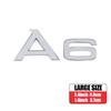 3D ABS Letters Emblem for Audi A3 A4 A5 A6 A7 A8 Q2 Q3 Q5 Q7 A4L A6L A8L Car Rear Trunk Badge Tail Logo Decoration Sticker Decal