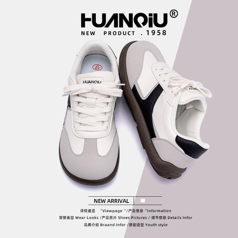 Globale klassische deutsche Trainingsschuhe mit flachem Boden für Damen ZHQ68200 Frühling neue vielseitige Schuhe Nische weichsohlige Freizeitschuhe für Damen