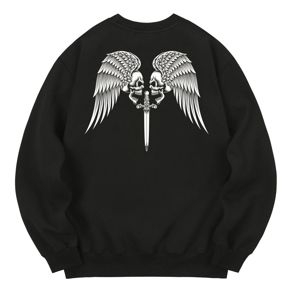 KAN6312 Kmb0017 Knights Of The Round Table Fleece-Lined Sweatshirt - Black
