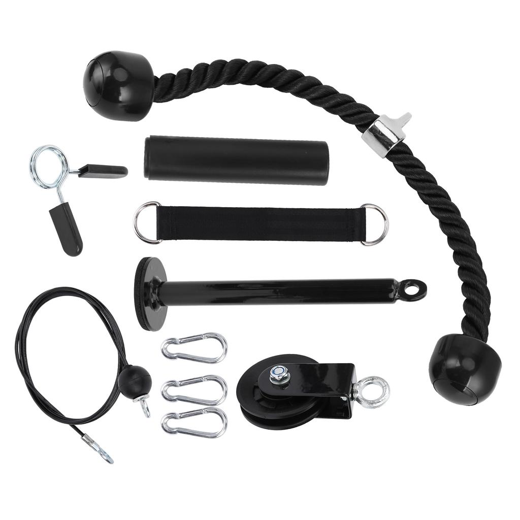 DIY Fitness Equipment Set Pulley Double End Pull Strap Arm Power Triceps Strength Training