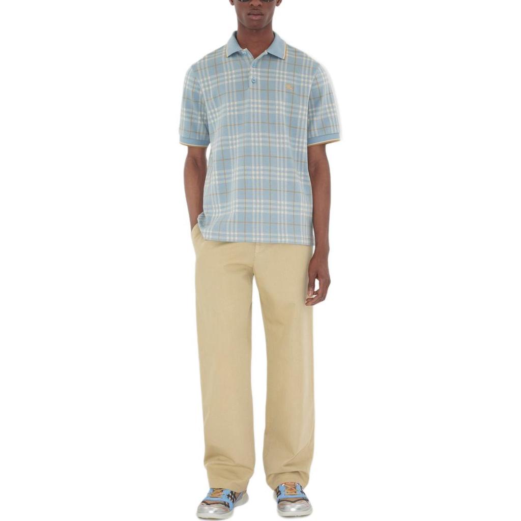 Burberry SS25 Polo Shirt Men's Light Blue 811010311