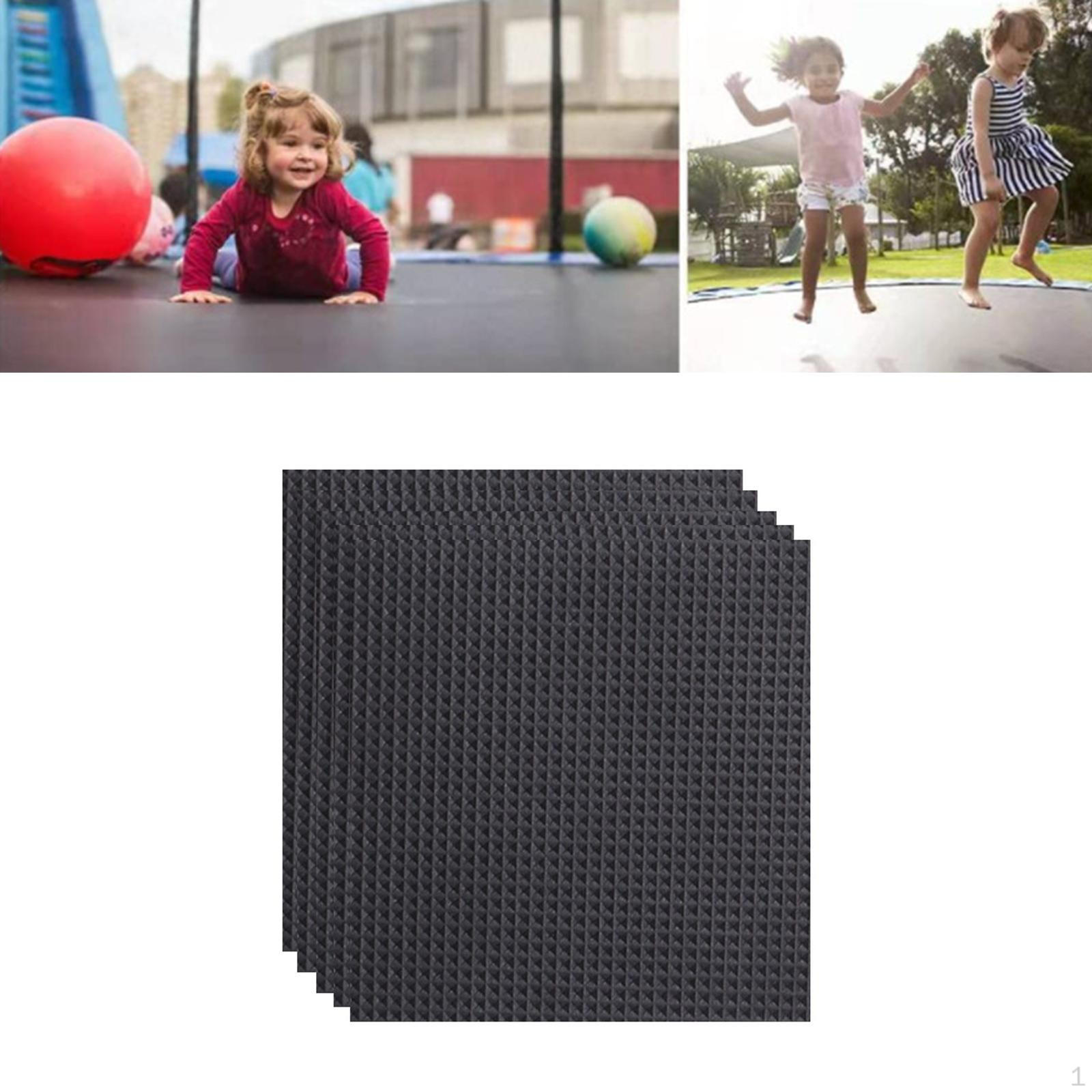 

Trampoline Repair Patch, 4 x 4 Accessories, Rounded Corner Fixing Durable Net Tool for Mend only