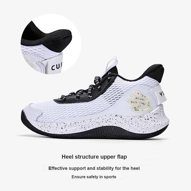 Under Armour Curry 3Z7 GS White Black Kids Sneakers 3026623-100