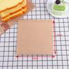 50Pcs/Lot Kraft Bakery Bags Kraft Paper Sandwich Paper Wrap Disposable Food Packing Paper Triangle Shape Oil-Proof Doughnut
