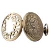 Vintage Bronze Hollow Number Pocket Watch Quartz Necklace Pendant Clock Vintage Timepiece Gift for Collectors