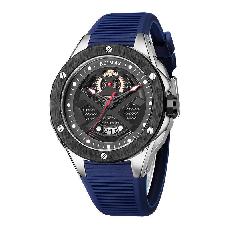 Men'S Watch Fashion Temperament Sports Watch Silicone Strap Quartz Watch 546