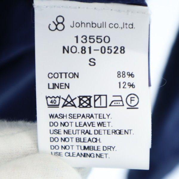 unused Johnbull Long sleeve Half zip shirt S Navy blue Overdyed Pullover Men's Used