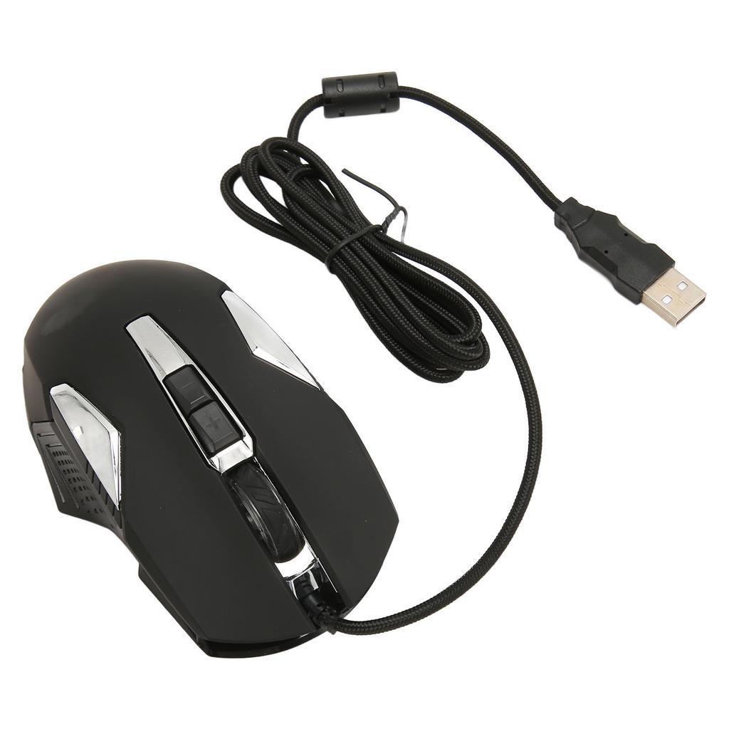 RGB Gaming Mouse 7200 DPI Programmable Buttons Backlight Software Support       Button USB Wired Game Mouse