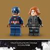 LEGO Super Heroes Black Widow and Captain America Touring Toy Building Set for Kids Ages 6-9