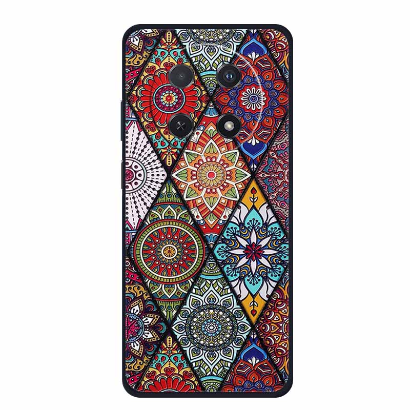 3D Emboss Case For Huawei Nova 14i Phone Case Coque Flowers Silicone Soft Back Cover For Huawei Nova 13i Y91 12i Case Funda Para