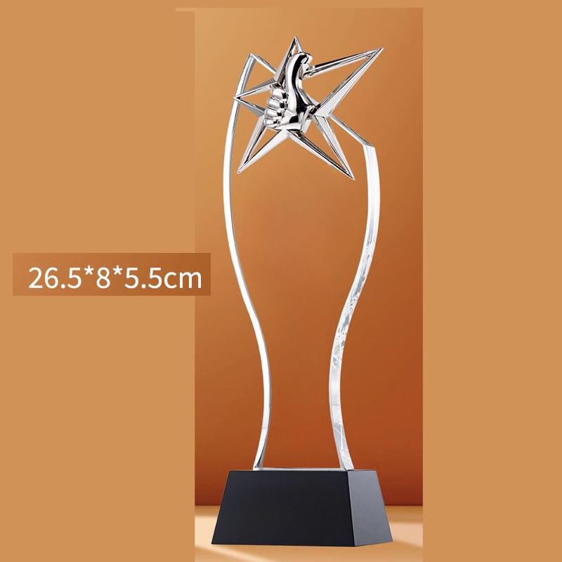 Maßgeschneiderte Kreative Hochwertige Kristalltrophäe, Wettbewerbspreis Jahresversammlung Souvenir, Heimdekoration, Auszeichnungsmedaille für Mitarbeiter, 1 Stück
