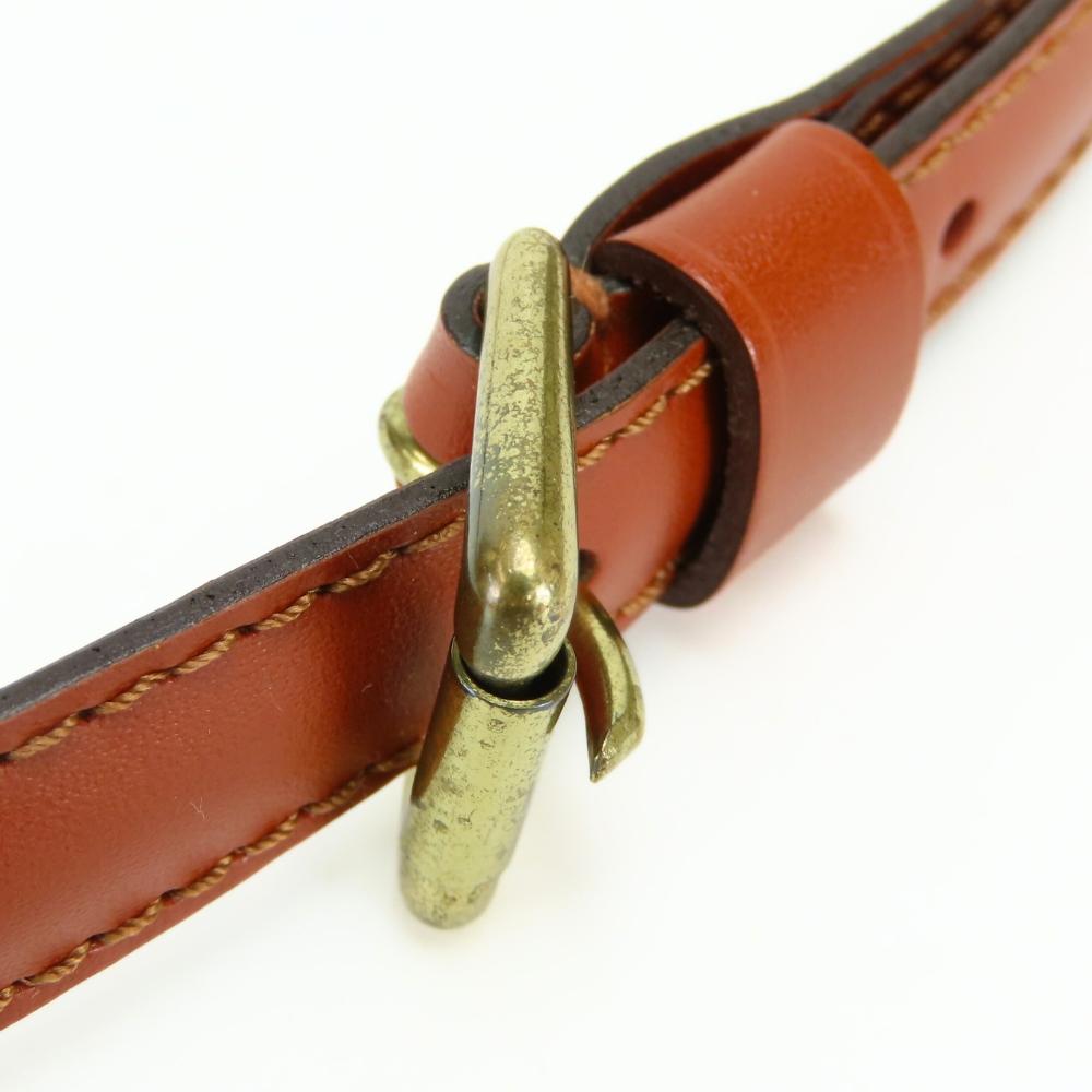 Used LOUIS VUITTON Shoulder Strap Leather Kenya Brown For Epi