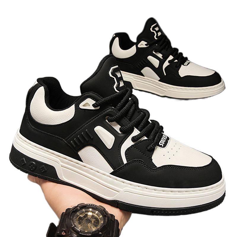 Men's 2025 Black & White Panda Sneakers - Trendy Autumn Casual Sports Shoes