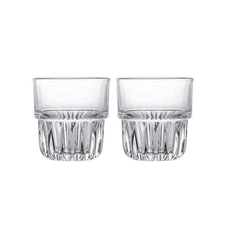 155ml/250ml/316ml Vintage American Coffee Mug Latte Mocha Coffee Cups Heat-resistant Drinking Glasses Transparent Cappuccino Cup
