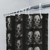 Gothic Horror Shower Curtain Skull Spooky Halloween Decor Bathroom Set Dark Art Home Textile Vintage Tapestry Wall Hanging
