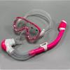 Snorkel Mask Set Adults Kids Anti-Fog Waterproof Diving Gear Large Frame
