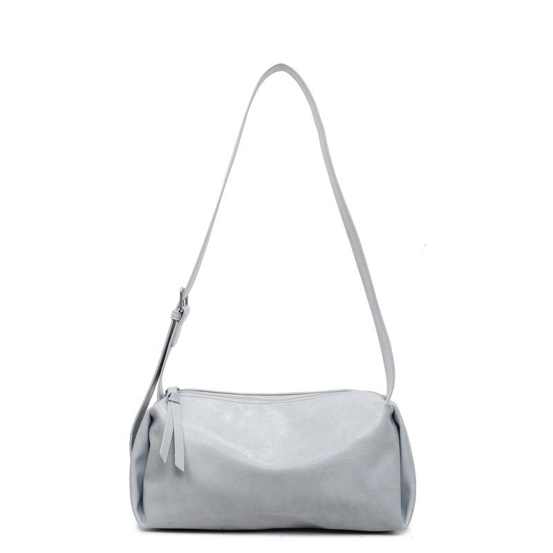 Simple soft leather commuter bag women's 2025 summer new large-capacity fashionable shoulder portable messenger bag