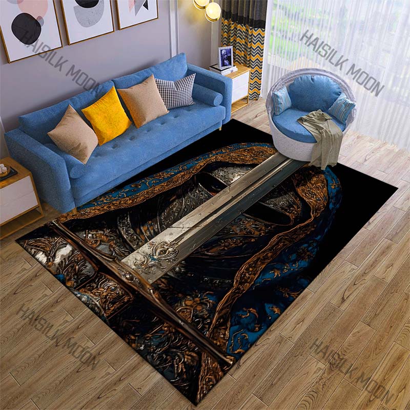 Astronauts Reading in Space Carpet for Living Room Bedroom Sofa Home Decor Rus Non-slip Floor Mat Luxury Gift Multiple sizes