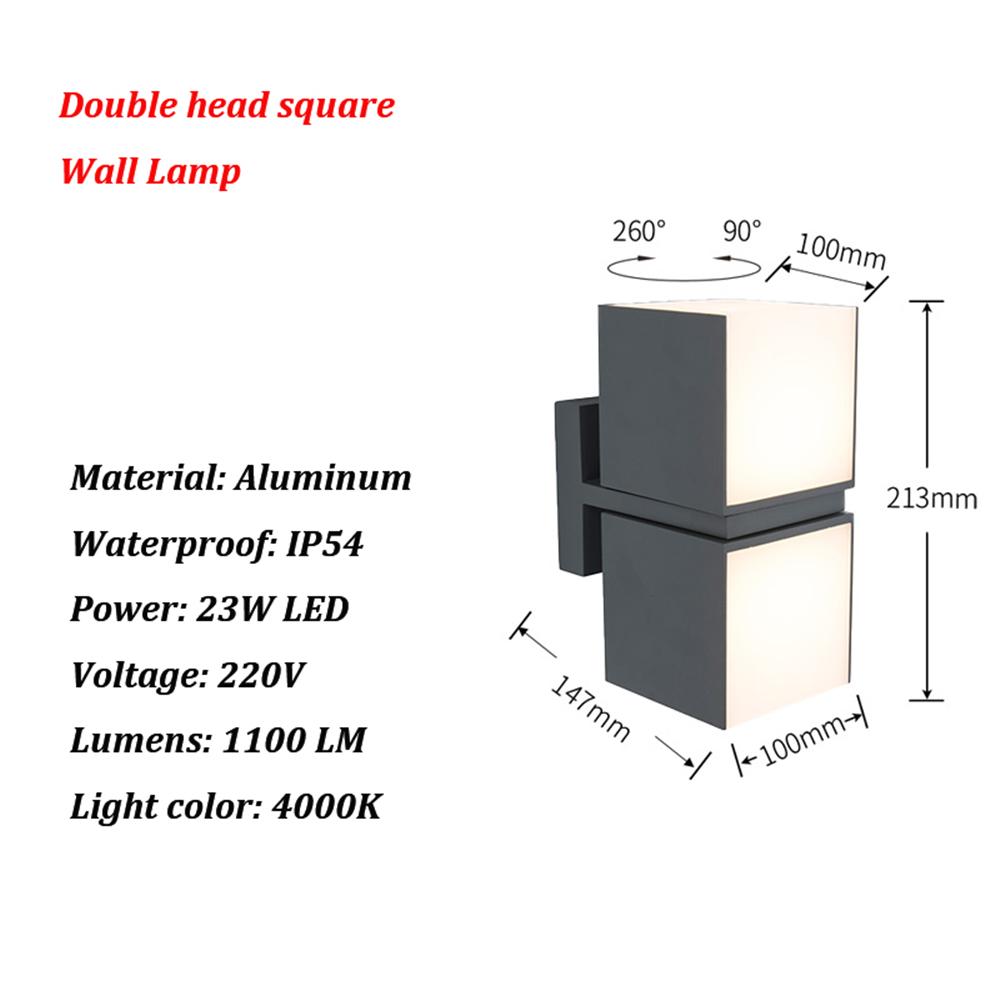 Outdoor Waterproof LED Wall Lamp Modern Creative Home Lighting Landscape Garden Lamp Aisle Corridor Decorative Wall Light 220V