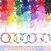 42 Colors 4mm Glass Seed Beads for Bracelets Making, 8400pcs Friendship Bracelet Making Kit, Small Glass Beads for Jewelry Making
