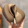Sandals Comfort Soft Mom's Shoes Flat Sole Women's Shoes Hollow Genuine Leather Shoes Middle-aged Mother's Loafers Shoes