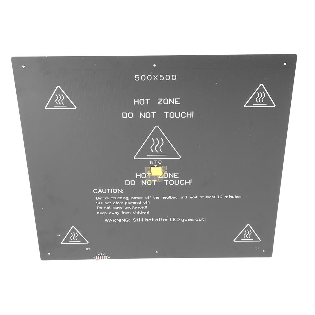 3D Printer Heated Bed 24V 350W High Power Aluminium Alloy 500x500mm 3D Printer Hotbed Platform