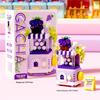 Mekensm Micro-Particle Building Blocks Educational Vending Cart Model Toy for Kids