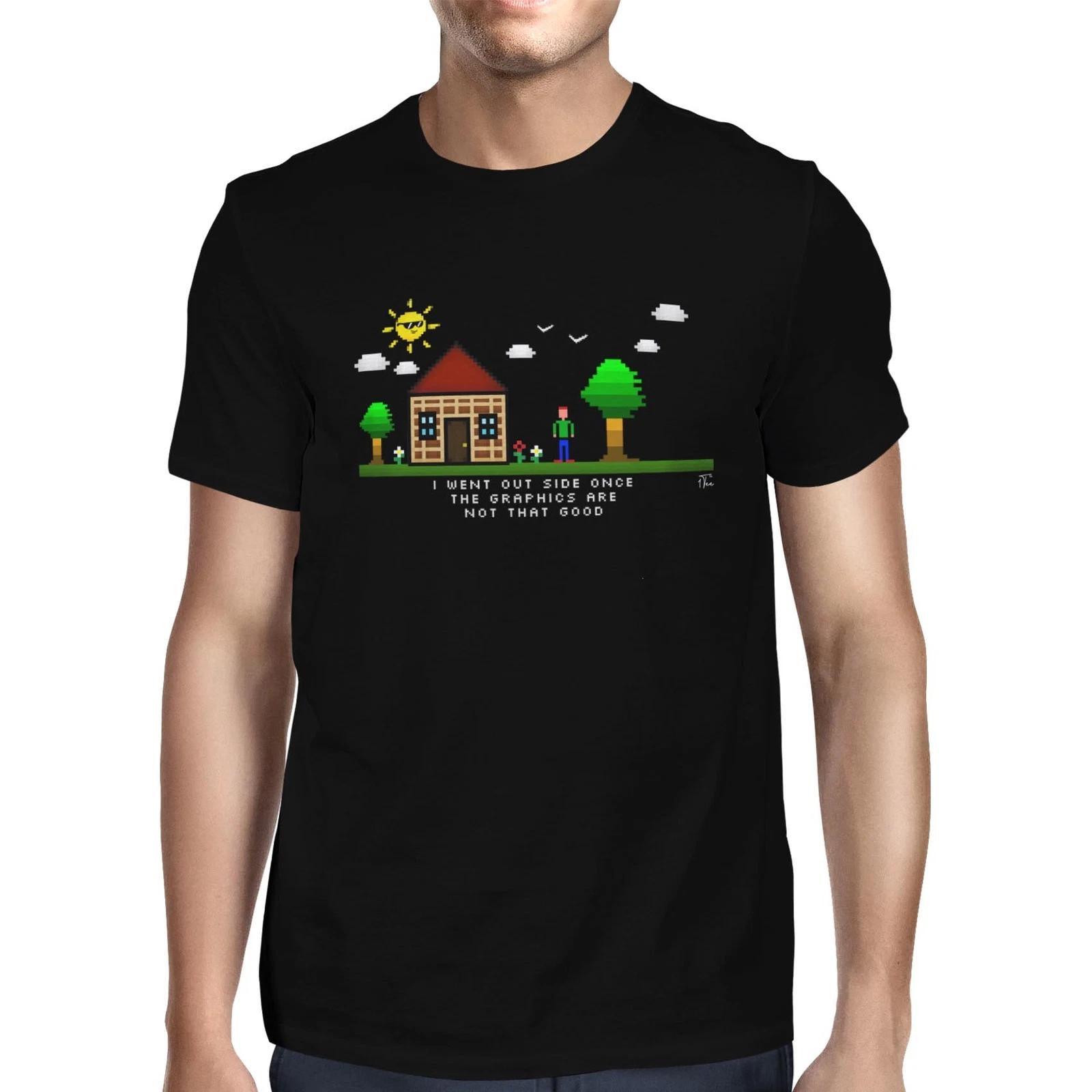 1Tee Mens I went outside once. The graphics weren t very good Techy T-Shirt XXXXL