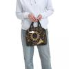 Boho Golden Crescent Moon And Sun Witch Insulated Lunch Bag for Women Children Portable Food Boxes Thermal Lunch Box Tote