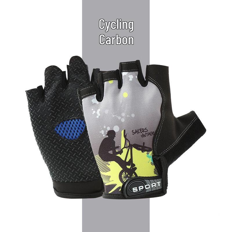 Men's Thin Half-Finger Cycling Gloves - Anti-Slip (4 Pairs)