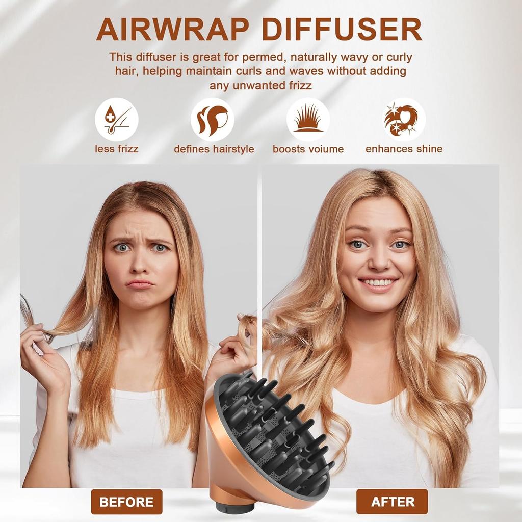 Nice Applicable Diffuser for Dyson Airwrap Styler HS01 HS03 HS05,convertible for Airwrap Styler Into Hair Dryer