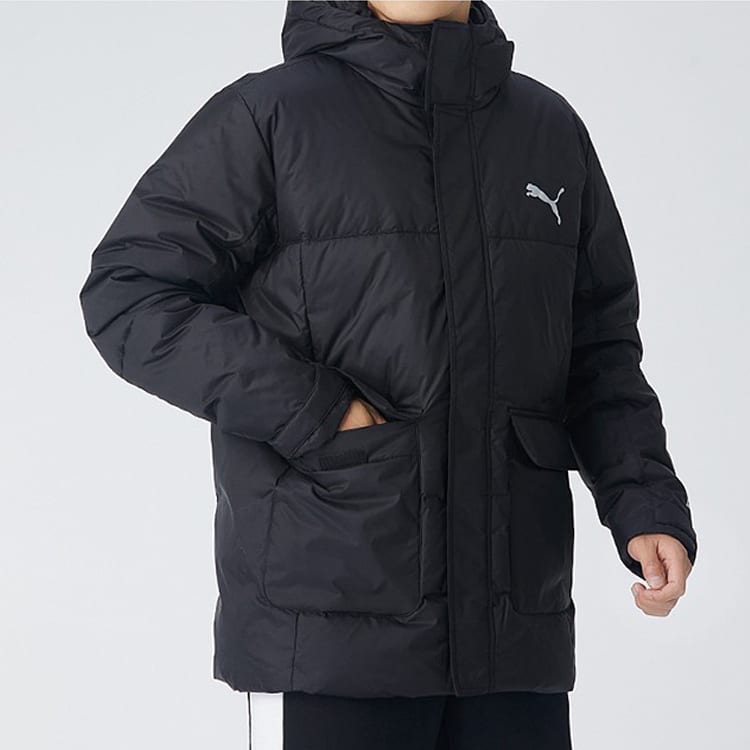 PUMA Down Jackets Men's Black Hooded Moderate Other 586604-01