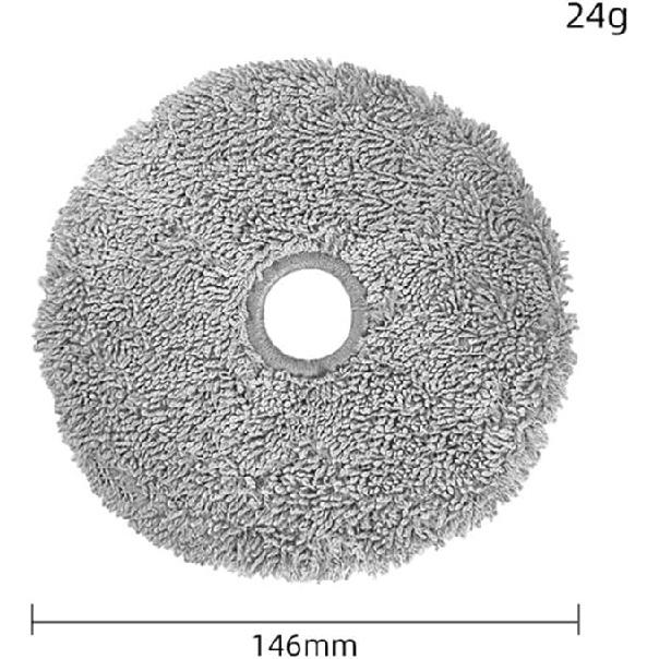 Replacement Parts Accessories Kit for Lydsto W2 Robot Vacuum,Side Brush Filter Mop Cloth Dust Bag Cleaning Tool Spare Parts for Home Kitchen Floor