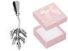 Silver Pendant Leaf Women's Oxidized Pendant Leaf Retro Vintage 925