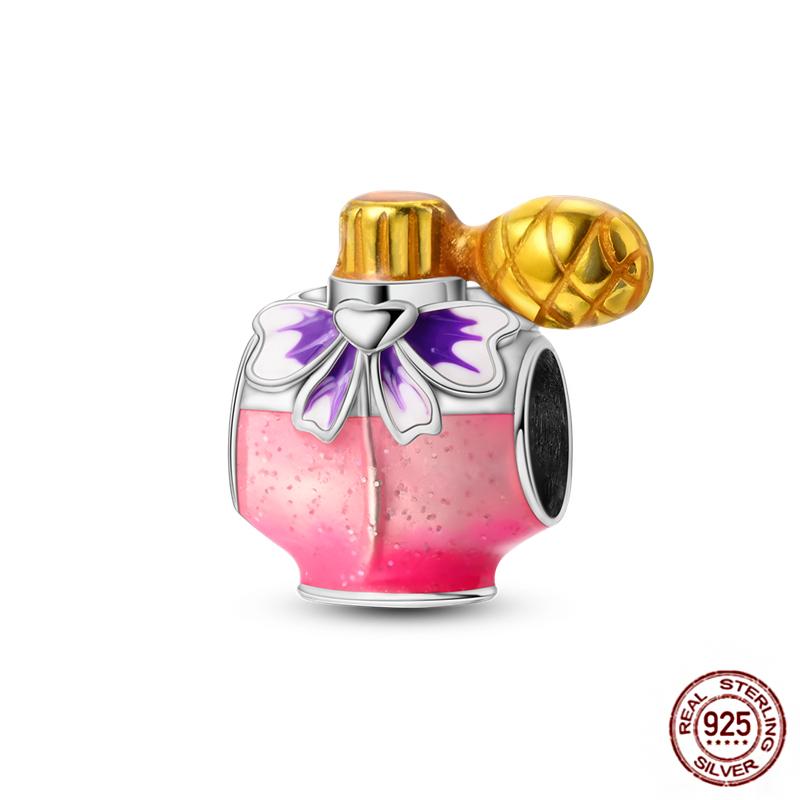 Daily Articles Copper Pink Perfume Charms Camera Dumbbell Smart Watch Beads Fit Original Bracelets Diy Jewelry Gift