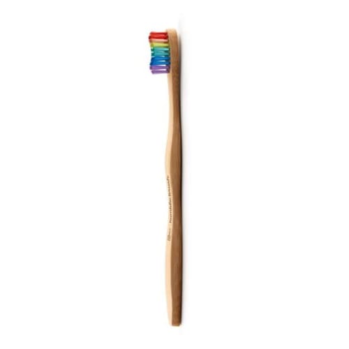 THE HUMBLE CO. Humblebrush Toothbrush for Adults, Rainbow, 19cm, 1 Piece