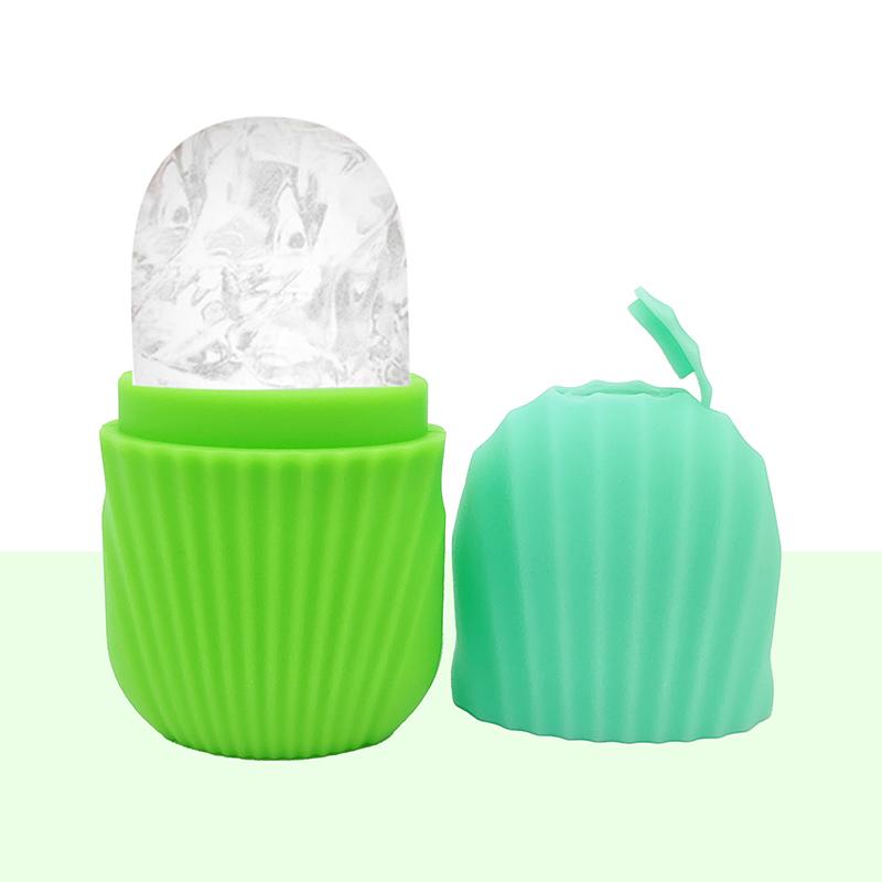 [1pcs] Silicone Trays Facial Eye Roller Ice Ball Beauty Face Lifting Massager Contouring Reduce  Skin Care Tool Reusable