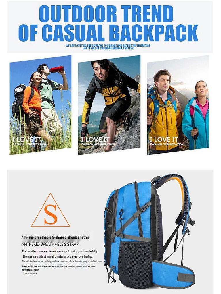 Lightweight Large Capacity Hiking & Travel Backpack for Students