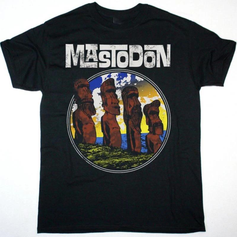 New MASTODON EASTER STATUES T-Shirt Short Sleeve Black Cotton Men S to 5XL XS