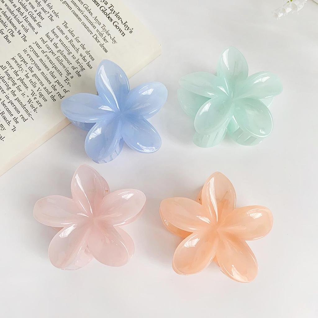 Bofeiya Plumeria Candy Color Hair Clip - Cute and Sweet Heart-Shaped Hair Accessory for Girls