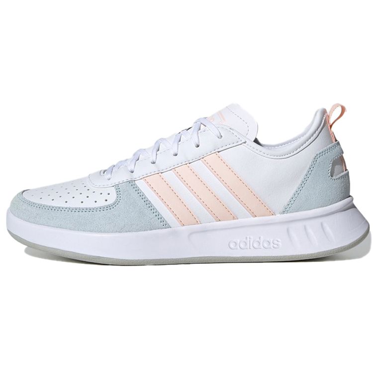 Adidas Court 80s Non-Slip Breathable Low-Top Tennis Shoes Women Sneakers White Blue Pink FV9598