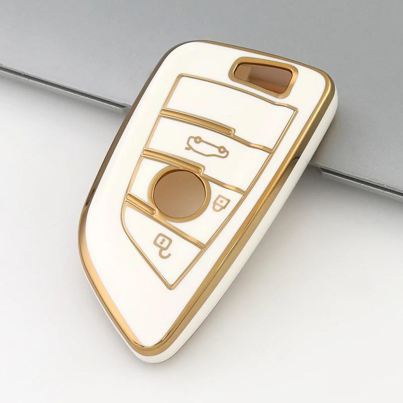 Auto TPU Autoschlüsselhülle Abdeckung Schale Schlüsselanhänger Halter Schutz für BMW X1 X3 X5 X6 Serie 1 2 5 7 F15 F16 E53 E70 E39 F10 F30 G30