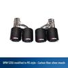BMW 535li M5 Quad Outlet Carbon Fiber Exhaust Tailpipe (Stainless Steel, F10/F18)